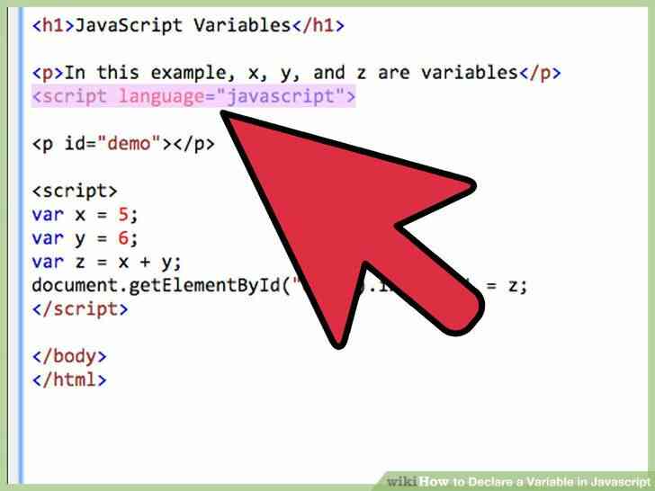 Image intitulée Déclarer une Variable en Javascript à l